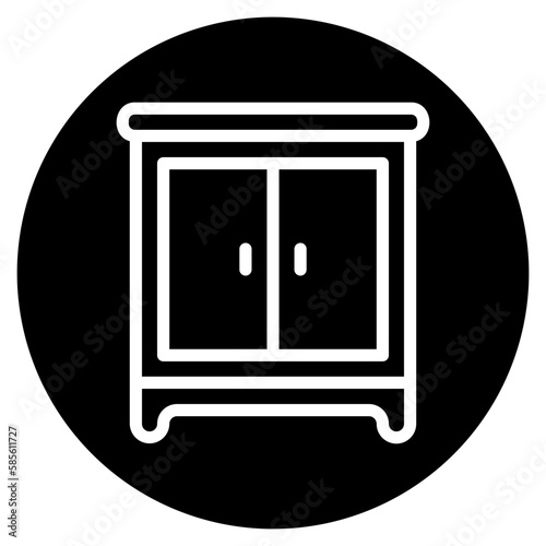 chest of drawers glyph icon