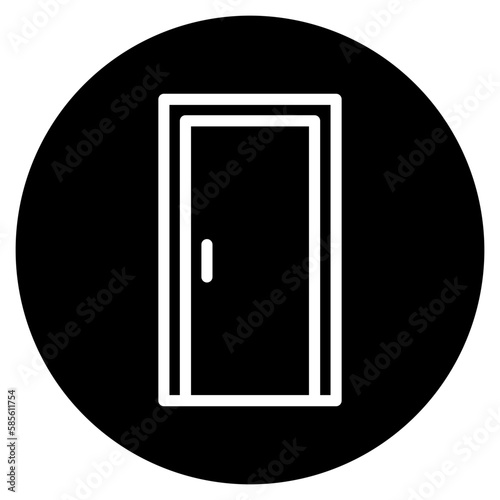 door glyph icon