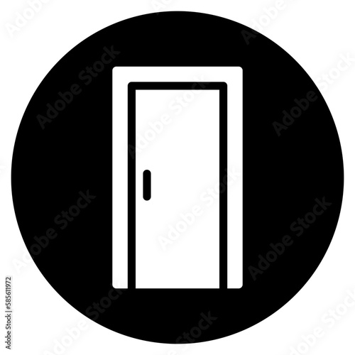 door glyph icon