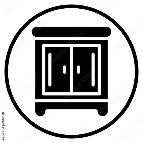 chest of drawers glyph icon