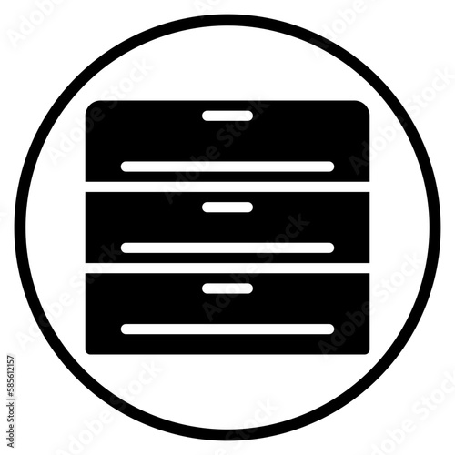 drawers glyph icon