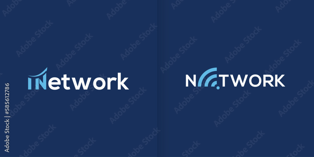 Network logo. Word mark brand logo. Abstract technology logo. Digital logo Network logo. Word mark brand logo. Abstract technology logo. Digital logo