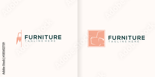 minimalist furniture logo design style