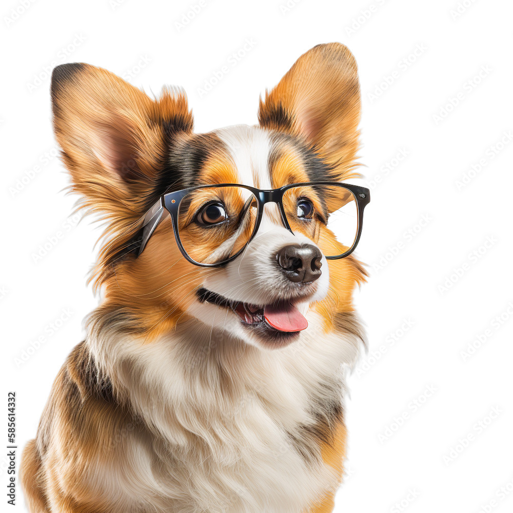 Chihuahua puppy on white background. Generative Ai Chihuahua puppy on white background. Generative Ai