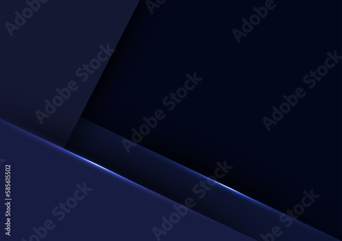 Modern style frame presentation dark blue line background