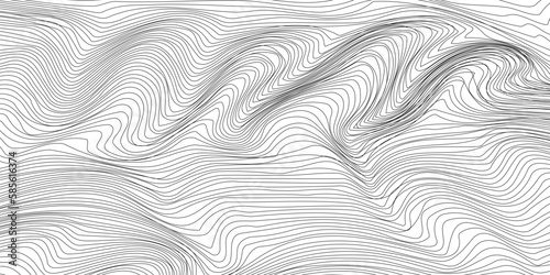 Abstract wavy artistic template. Wave Stripe vector Background 