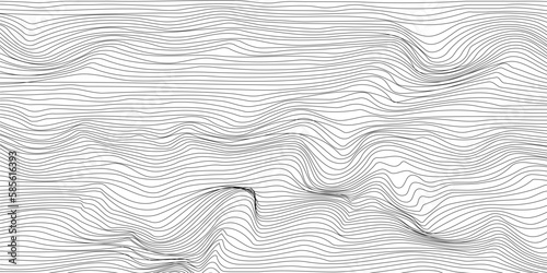 Abstract wavy artistic template. Wave Stripe vector Background	
