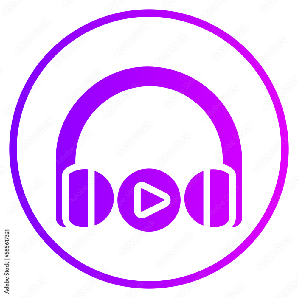 music player gradient icon music player gradient icon