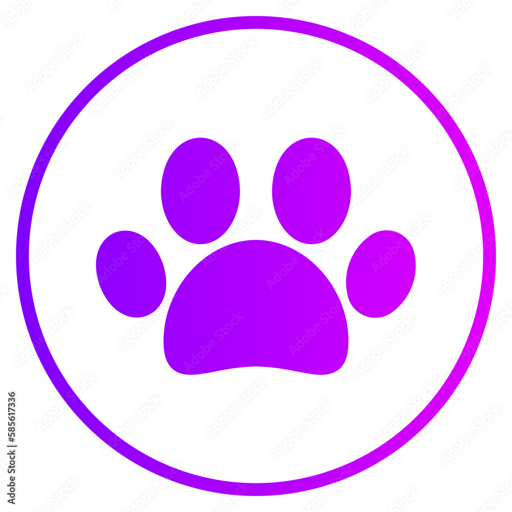 pawprint gradient icon pawprint gradient icon