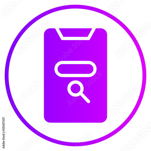 browsing gradient icon