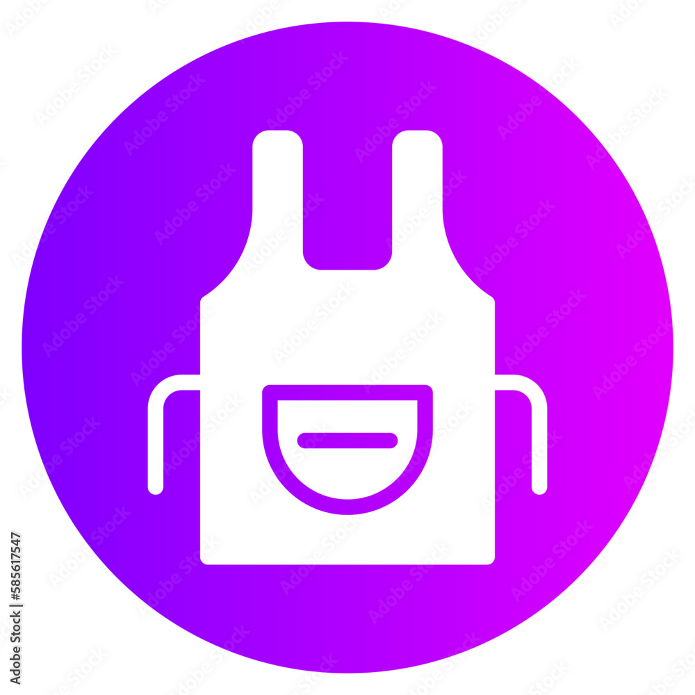 Obraz premium apron gradient icon