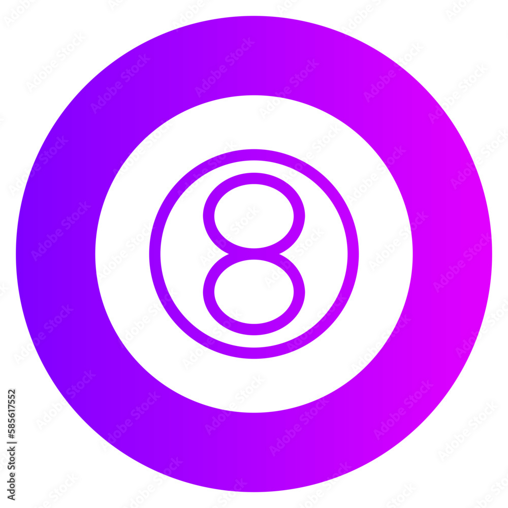 eight Ball gradient icon eight Ball gradient icon