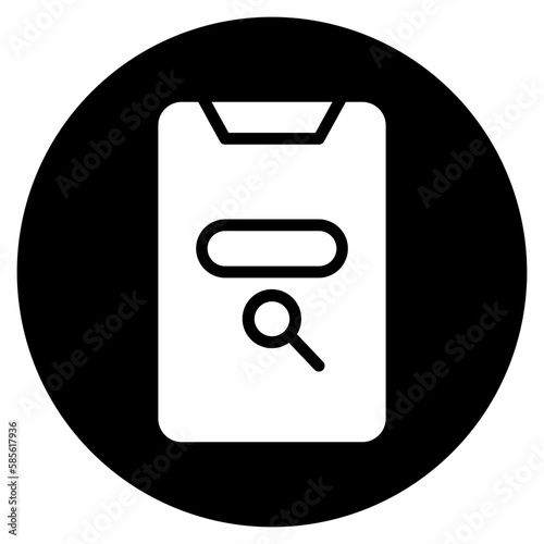 browsing glyph icon