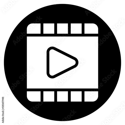 cinema glyph icon