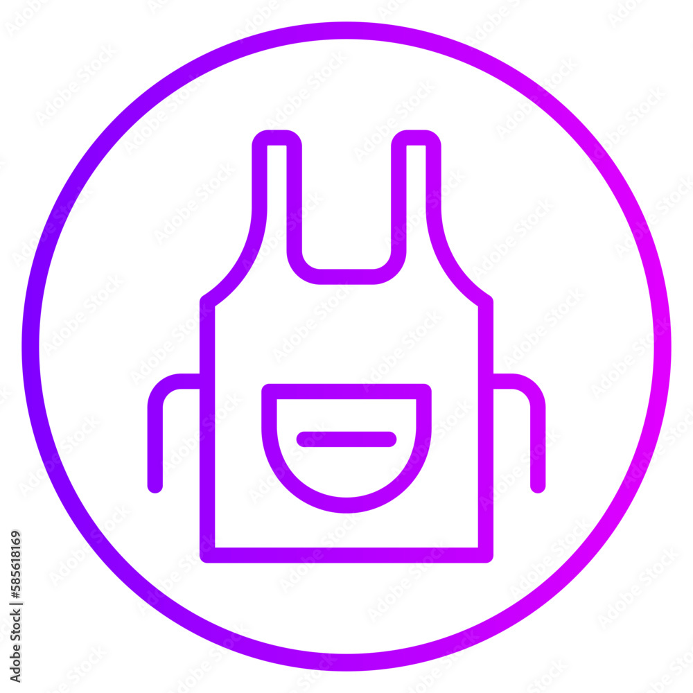 Fototapeta premium apron gradient icon
