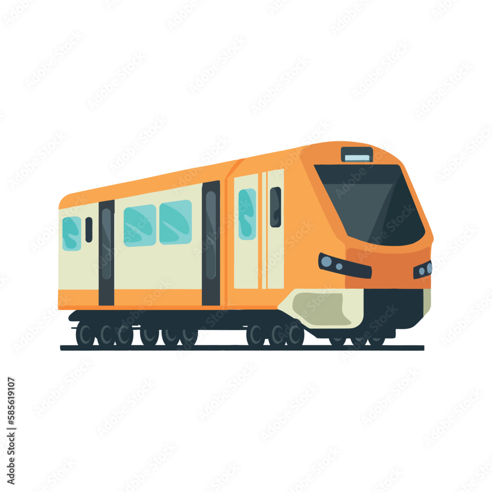 orange train design