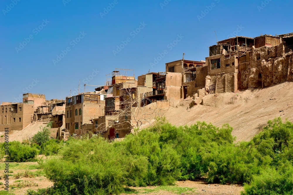 The dilapidated and long-standing Folk Houses on Hathpace in Kashgar, Xinjiang
