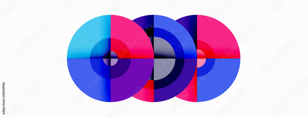Circle trendy minimal geometric abstract background. Vector Illustration For Wallpaper, Banner, Background, Card, Book Illustration, landing page Circle trendy minimal geometric abstract background. Vector Illustration For Wallpaper, Banner, Background, Card, Book Illustration, landing page