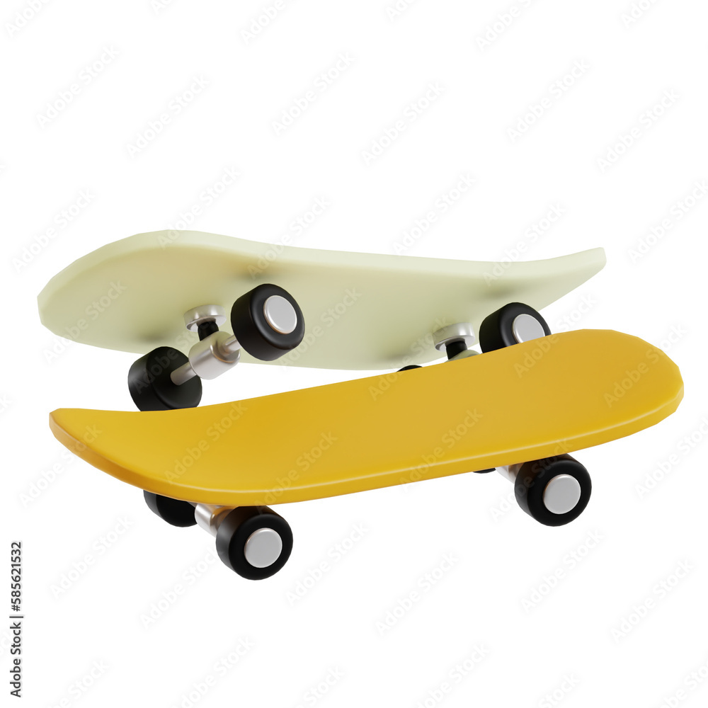 skateboard 3d icon