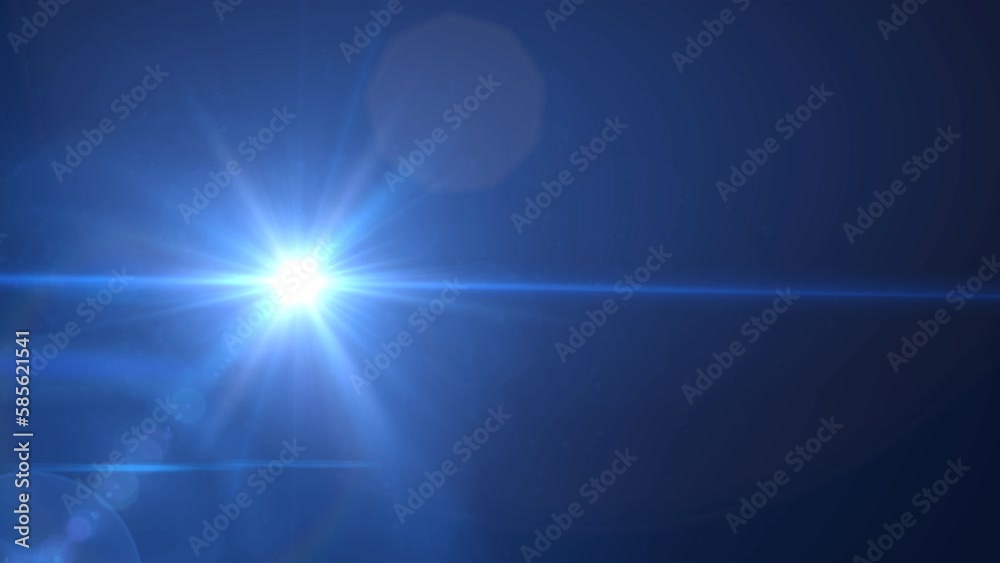 lens flare effects on black background