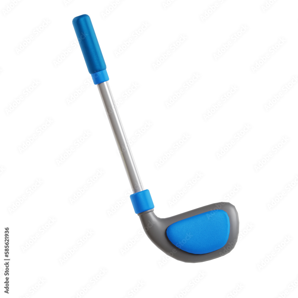 stick golf 3d icon stick golf 3d icon