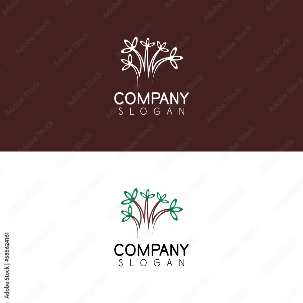 Tree colourful logo vector design