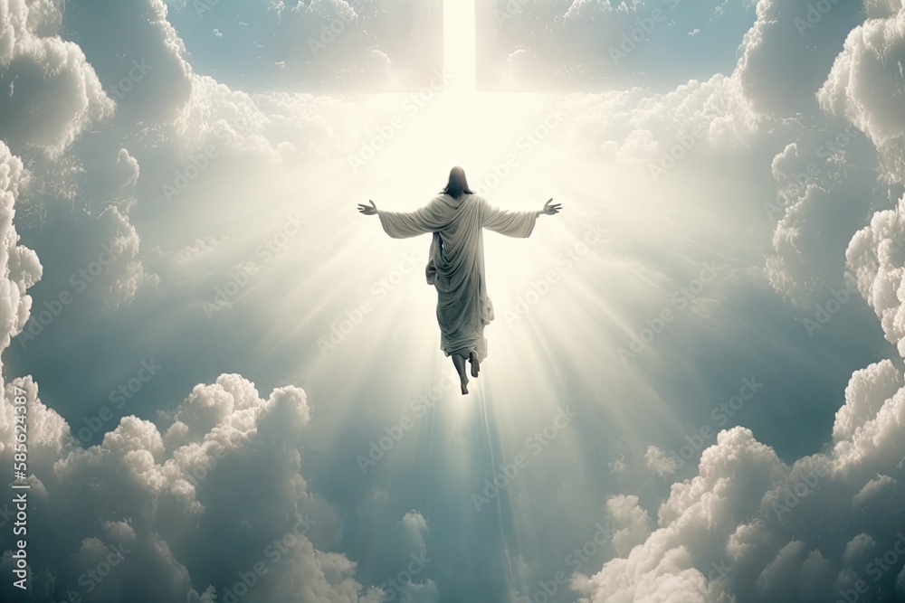 Jesus Christ in the clouds holy trinity Jesus Christ in the clouds holy trinity