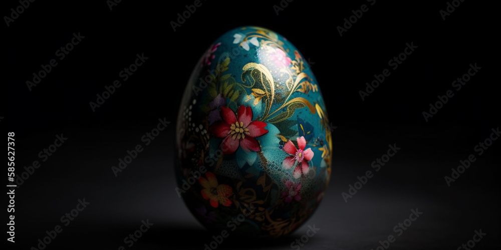 easter egg close up Generative AI