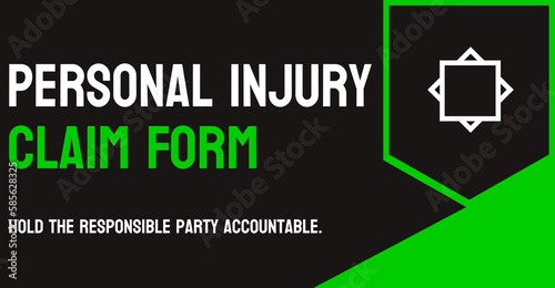 Personal Injury Claim Form - Legal document to seek compensation.