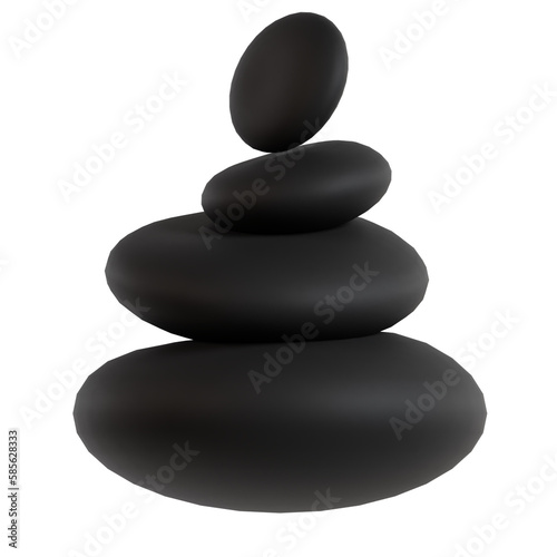 Photography japanese zen rock3d icon