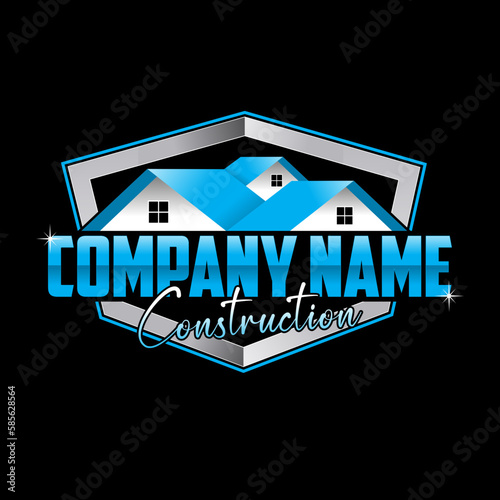 Illustration vector graphic of renovation, home repair, and building concept logo design template on white background