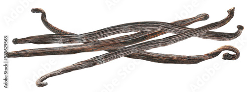 Obraz na płótnie Vanilla sticks isolated. Png transparency
