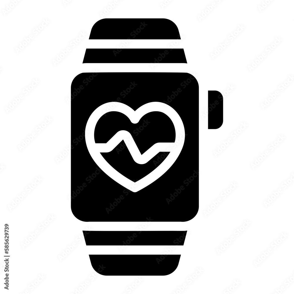 smartwatch glyph icon smartwatch glyph icon