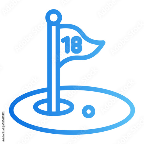 birdie gradient icon
