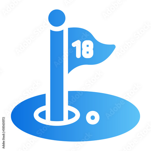 birdie gradient icon