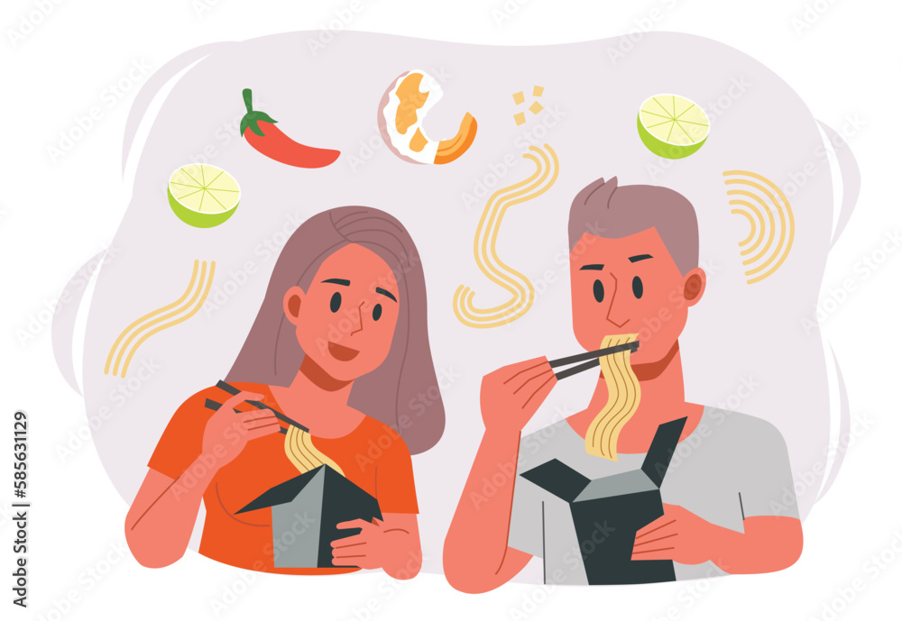 Foreign tourists travel to taste street food with easy package. Foreign tourists travel to taste street food with easy package.