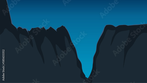 Mariana Trench underwater vector