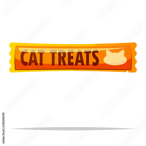 Cat treats snack vector isolated illustration
