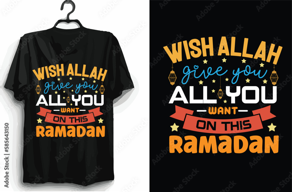 Wish allah give you all you want on this ramadan svg design Wish allah give you all you want on this ramadan svg design