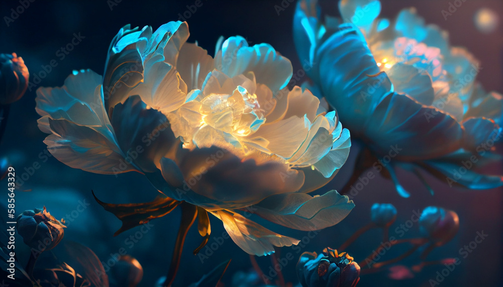 Ilustrace „yndall light effects under the spectrum of beautiful light