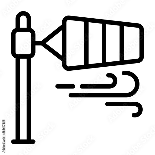 environment, windsock icon