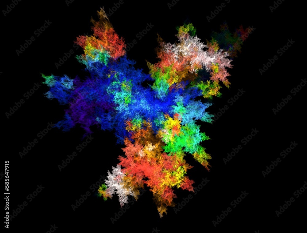 Imaginatory fractal abstract background Image