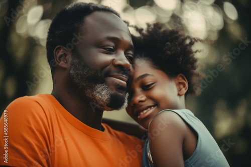 Afro-American Parents, made with Generative AI