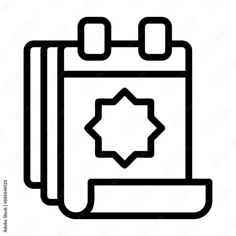 ramadan, calendar icon