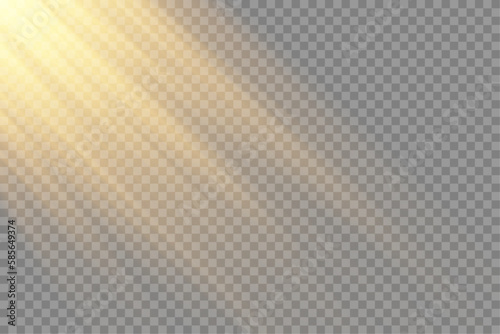 Vector transparent sunlight special. Vector illustration	

