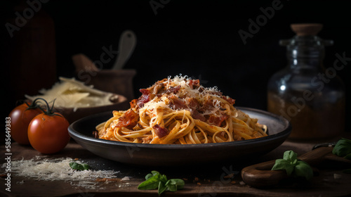  pasta, food, spaghetti, plate, meal, italian, sauce