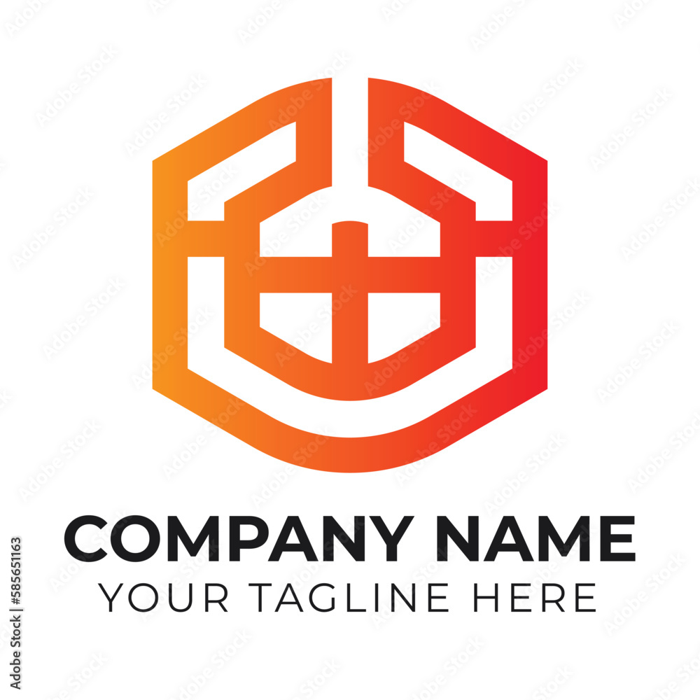 Fototapeta premium Corporate creative modern abstract business logo design template