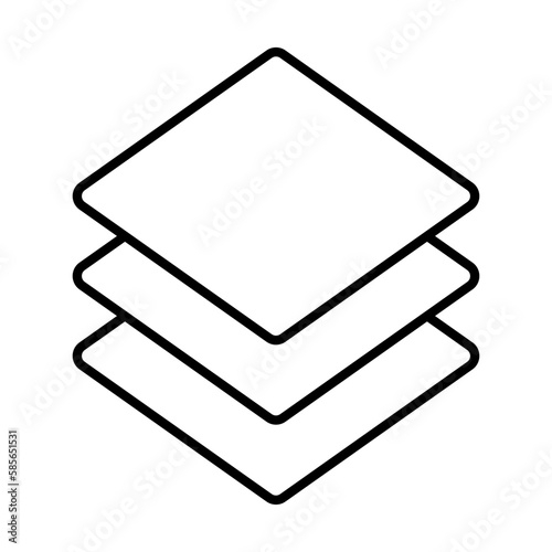 Layers icon vector for graphic design, logo, website, social media, mobile app, ui illustration