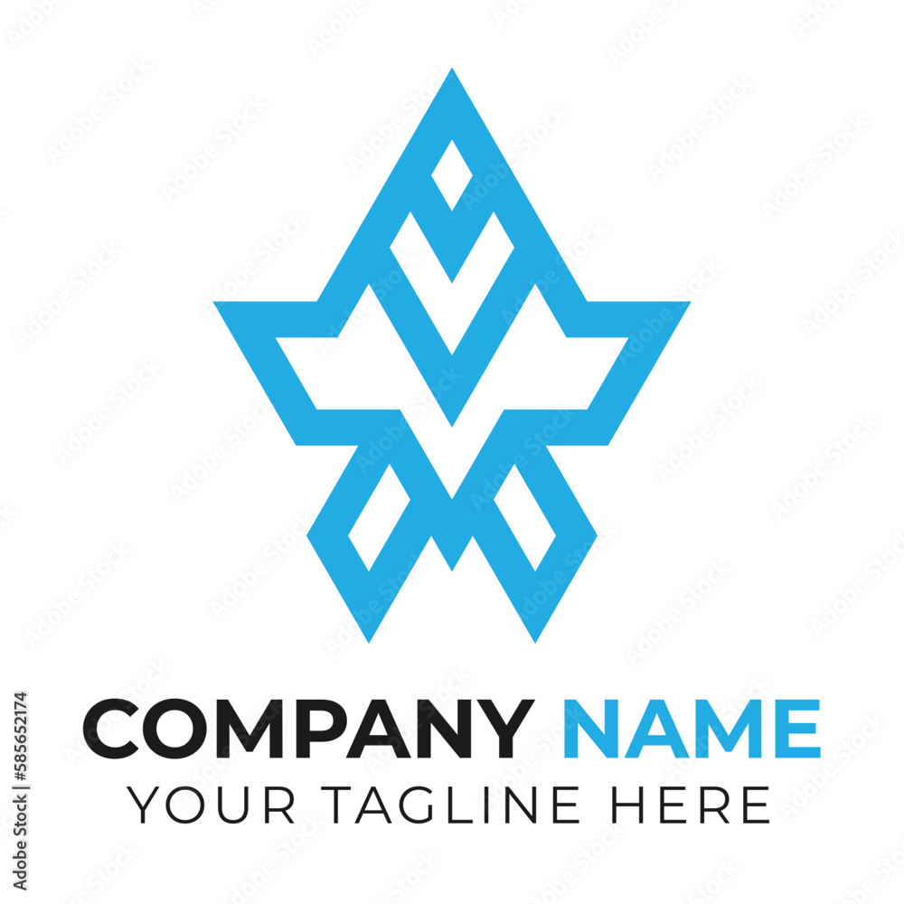 Corporate abstract business logo design template
