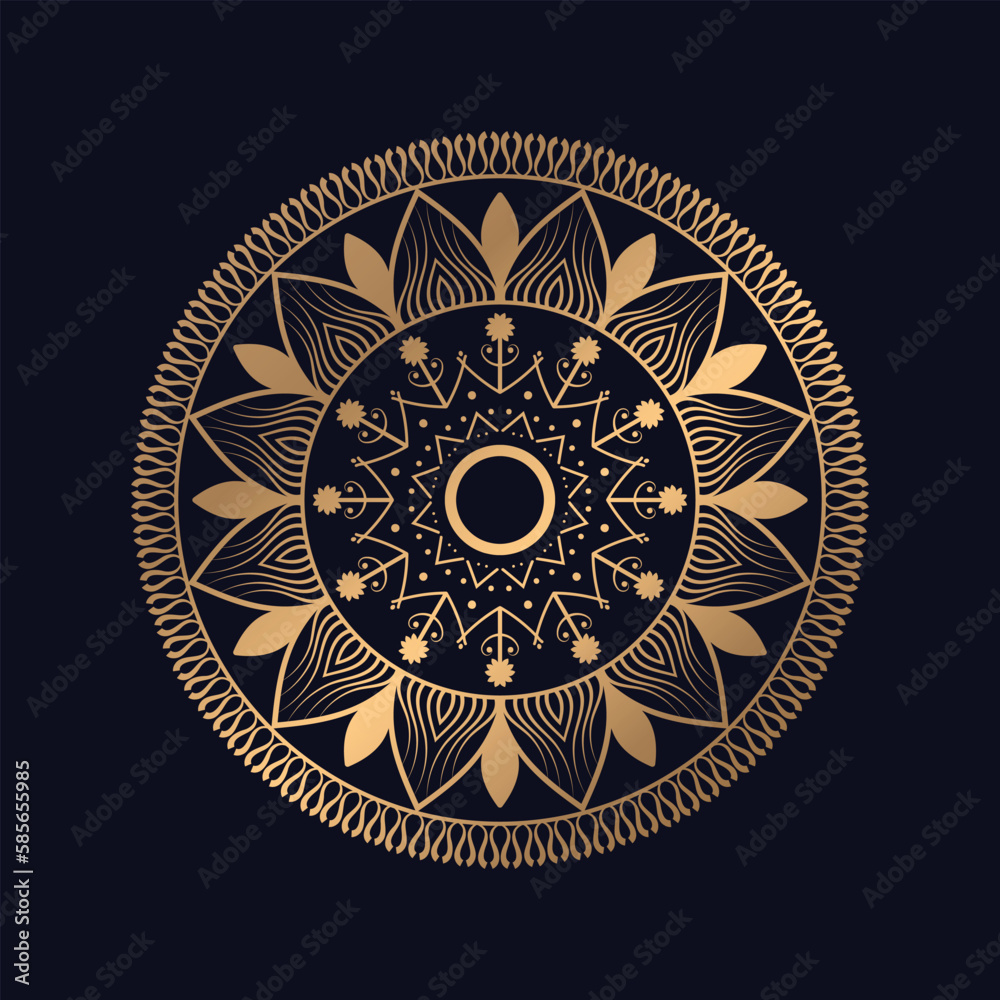 Obraz premium Beautiful floral decorative mandala design background